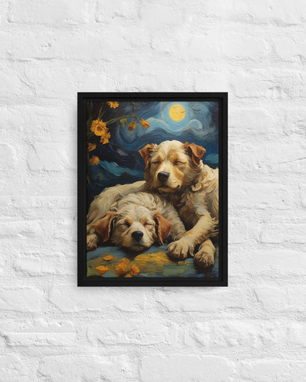 My Best Friends - Digital Art - Framed canvas - FREE SHIPPING