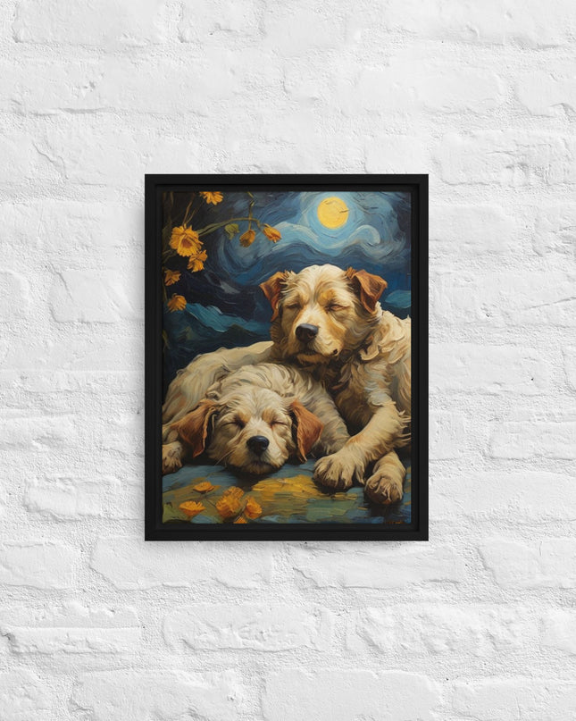 My Best Friends - Digital Art - Framed canvas - FREE SHIPPING