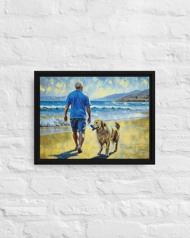 Weekend at the Beach - Digital Art - Framed canvas - FREE SHIPPING