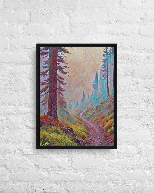 Oregon Backtrail - Digital Art - Framed canvas - FREE SHIPPING