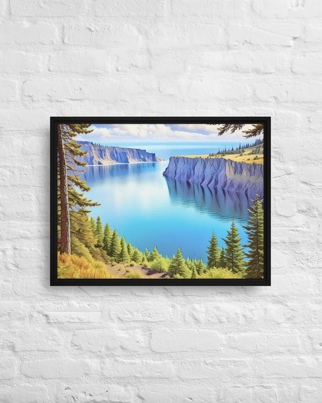 Oregon Calling - Digital Art - Framed canvas - FREE SHIPPING