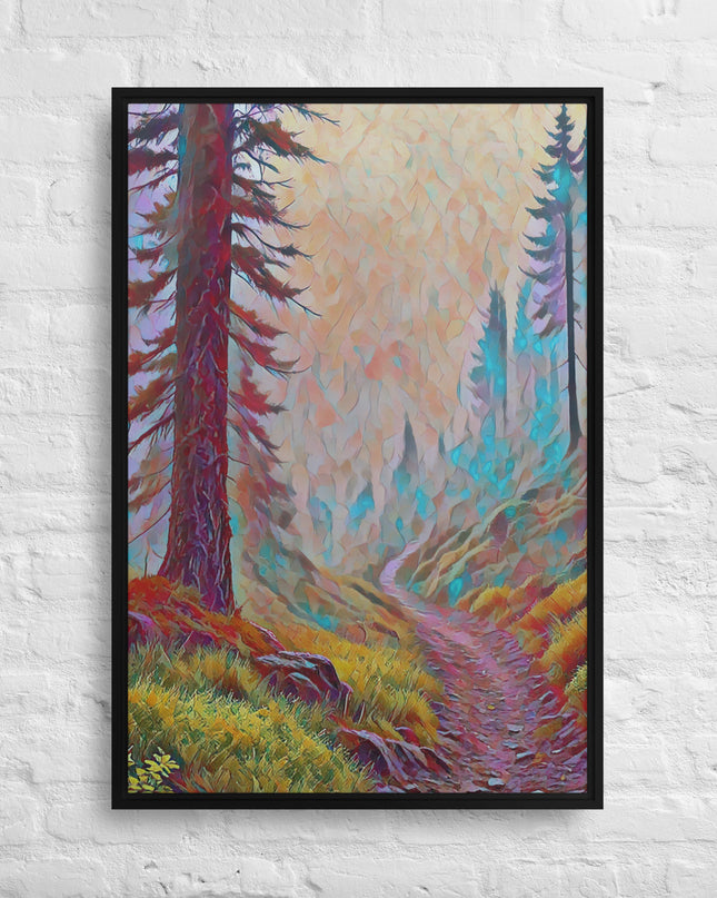 Oregon Backtrail - Digital Art - Framed canvas - FREE SHIPPING