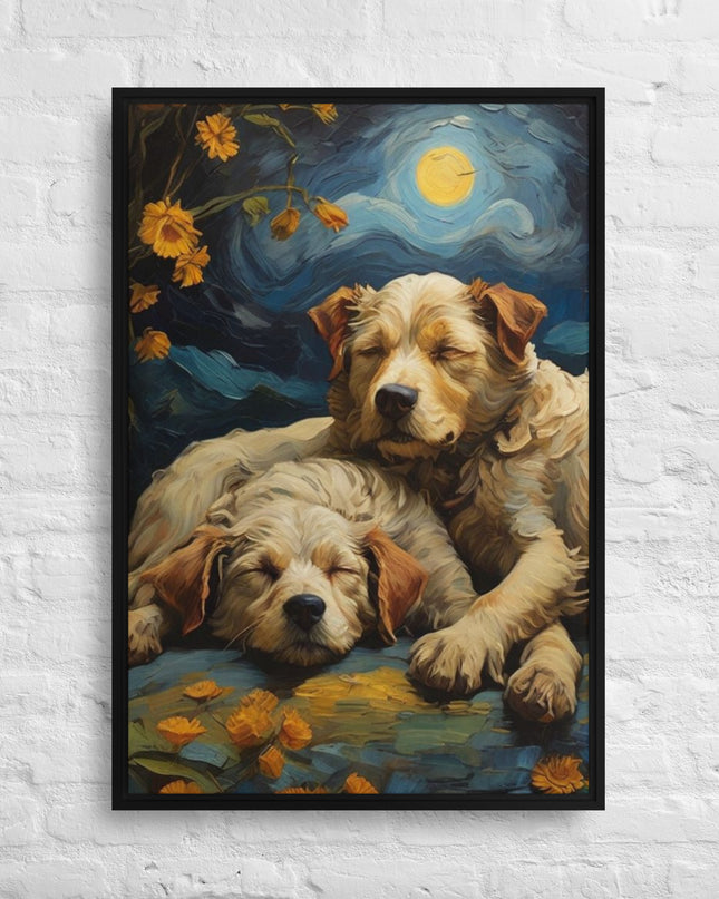 My Best Friends - Digital Art - Framed canvas - FREE SHIPPING