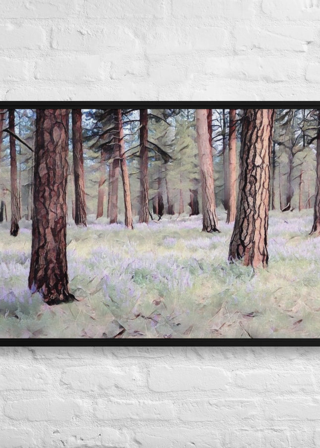 Central Oregon Forest - Digital Art - Framed canvas - FREE SHIPPING