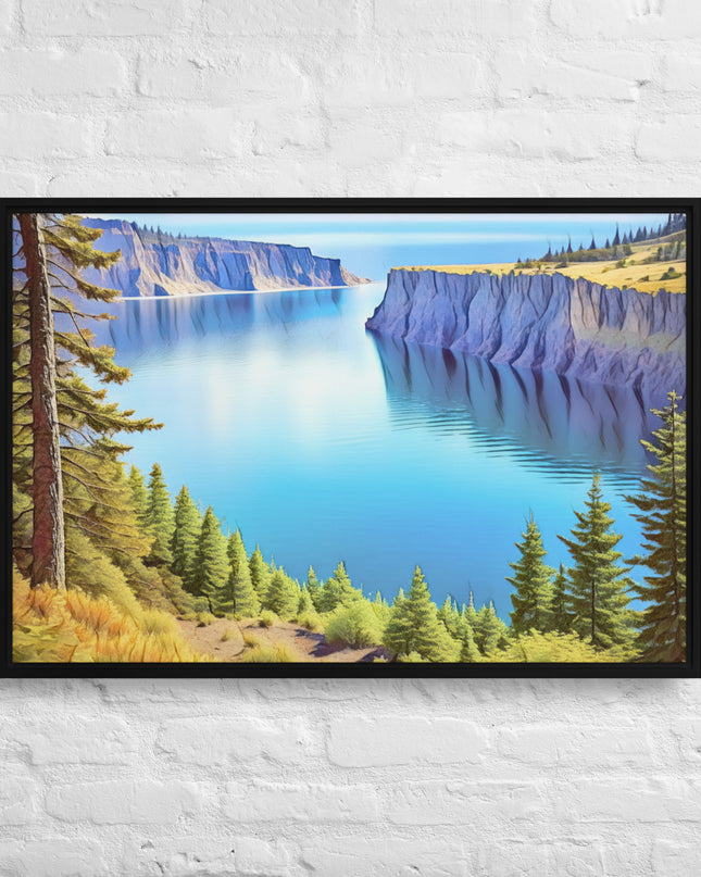 Oregon Calling - Digital Art - Framed canvas - FREE SHIPPING