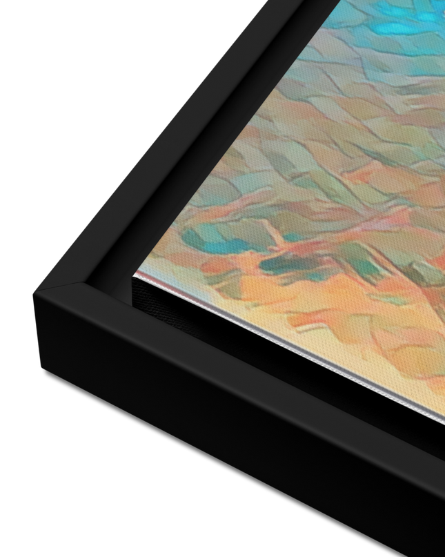 Haystack Rock - Digital Art - Framed canvas - FREE SHIPPING