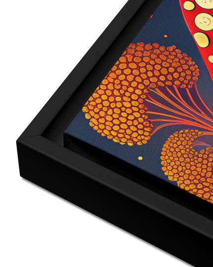 Mushroom Wall Art Framed Canvas Print/6