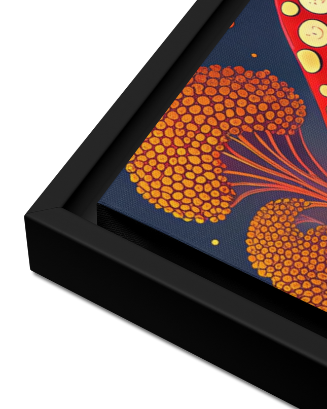 Mushroom Wall Art Framed Canvas Print/6