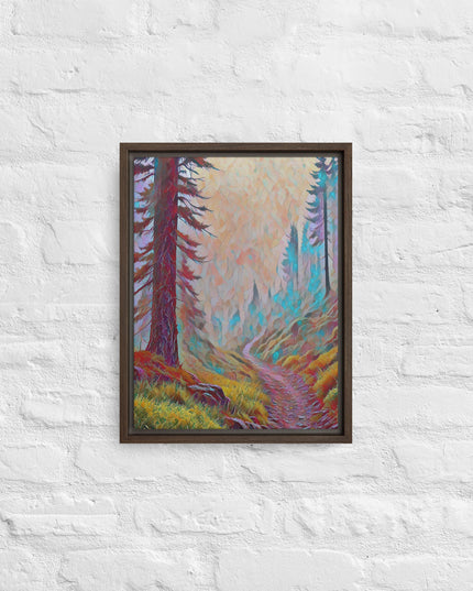 Oregon Backtrail - Digital Art - Framed canvas - FREE SHIPPING
