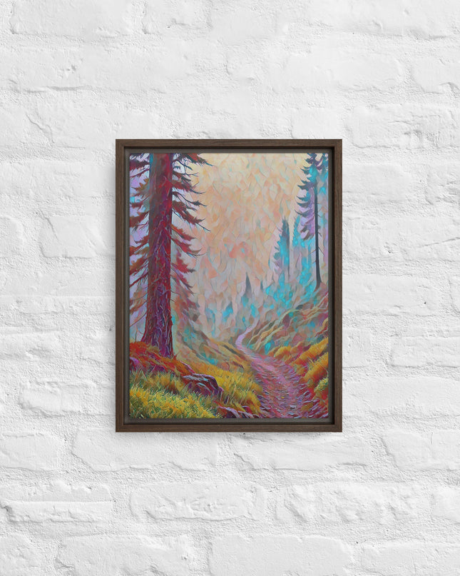 Oregon Backtrail - Digital Art - Framed canvas - FREE SHIPPING