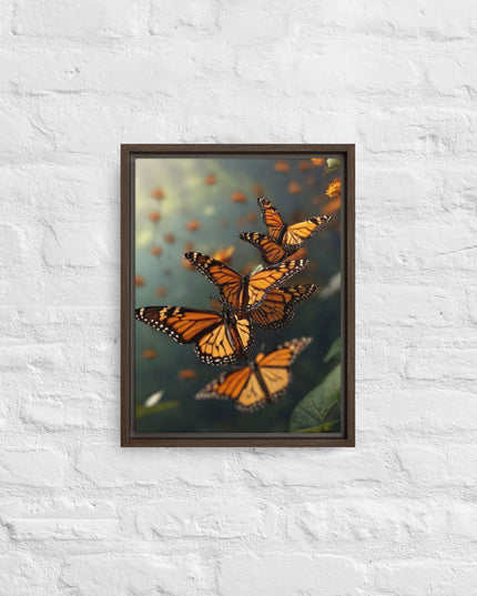 Butterflies in Oregon - Digital Art - Framed canvas - FREE SHIPPING