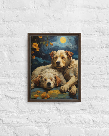 My Best Friends - Digital Art - Framed canvas - FREE SHIPPING