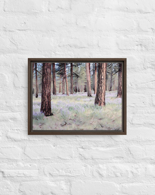 Central Oregon Forest - Digital Art - Framed canvas - FREE SHIPPING