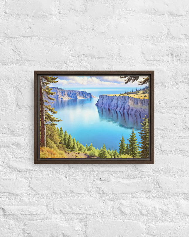 Oregon Calling - Digital Art - Framed canvas - FREE SHIPPING
