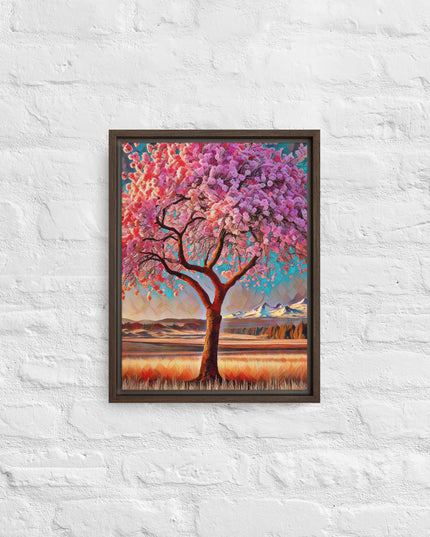 Oregon Cherry Blossoms - Digital Art - Framed canvas - FREE SHIPPING