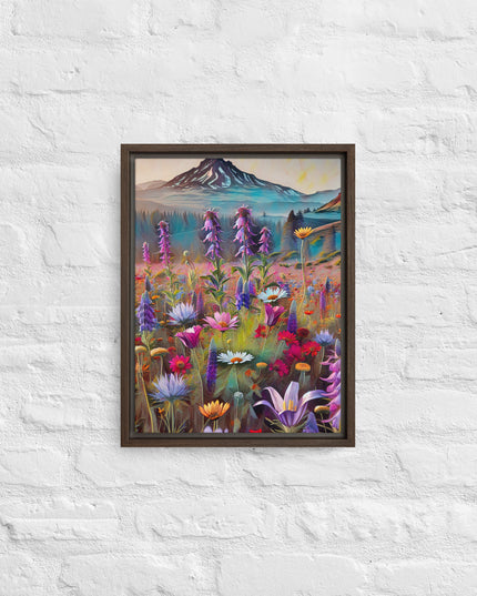 Oregon Wildflowers - Digital Art - Framed canvas - FREE SHIPPING