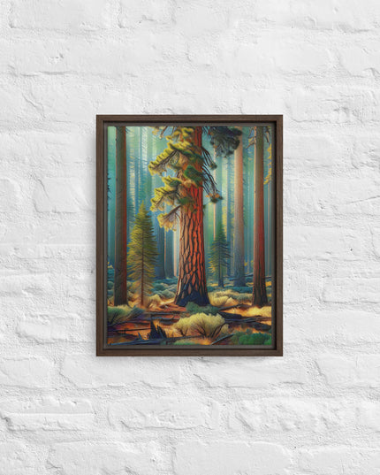 Ponderosa Pine - Digital Art - Framed canvas - FREE SHIPPING