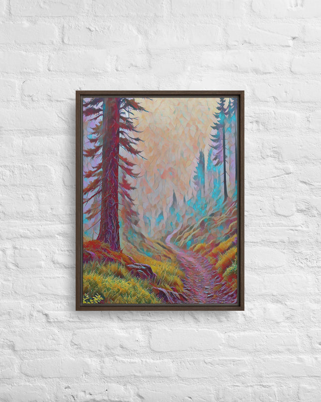 Oregon Backtrail - Digital Art - Framed canvas - FREE SHIPPING