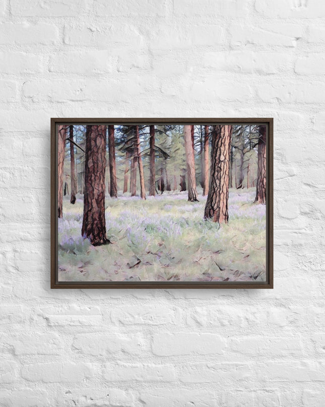 Central Oregon Forest - Digital Art - Framed canvas - FREE SHIPPING