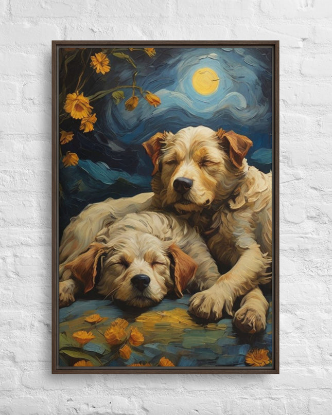 My Best Friends - Digital Art - Framed canvas - FREE SHIPPING