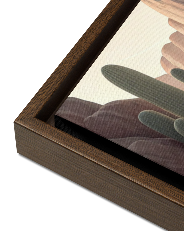 DESERT WALL ART - FRAMED CANVAS PRINT/2