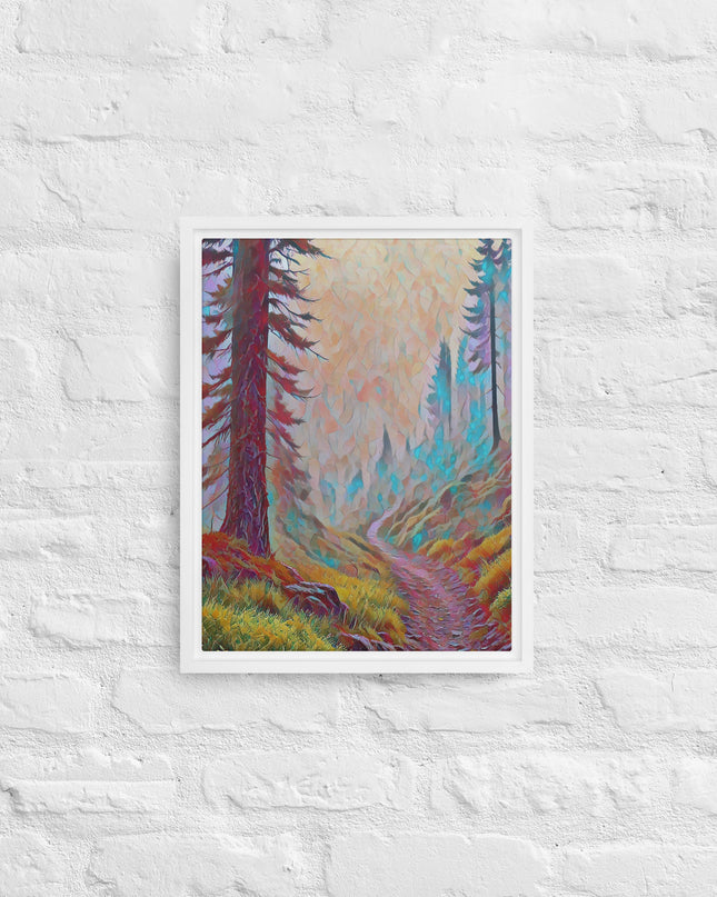 Oregon Backtrail - Digital Art - Framed canvas - FREE SHIPPING