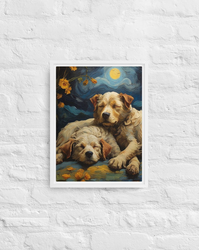 My Best Friends - Digital Art - Framed canvas - FREE SHIPPING