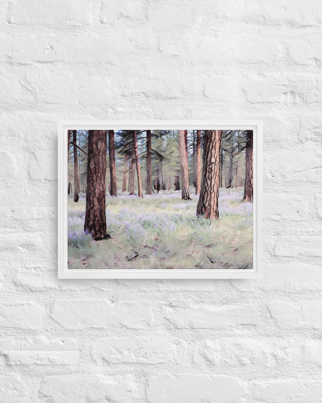 Central Oregon Forest - Digital Art - Framed canvas - FREE SHIPPING