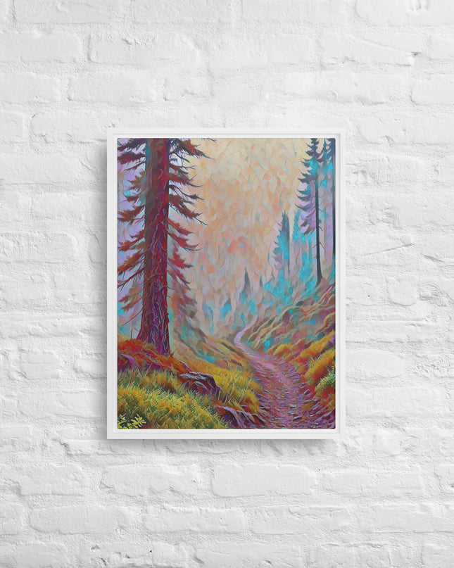 Oregon Backtrail - Digital Art - Framed canvas - FREE SHIPPING
