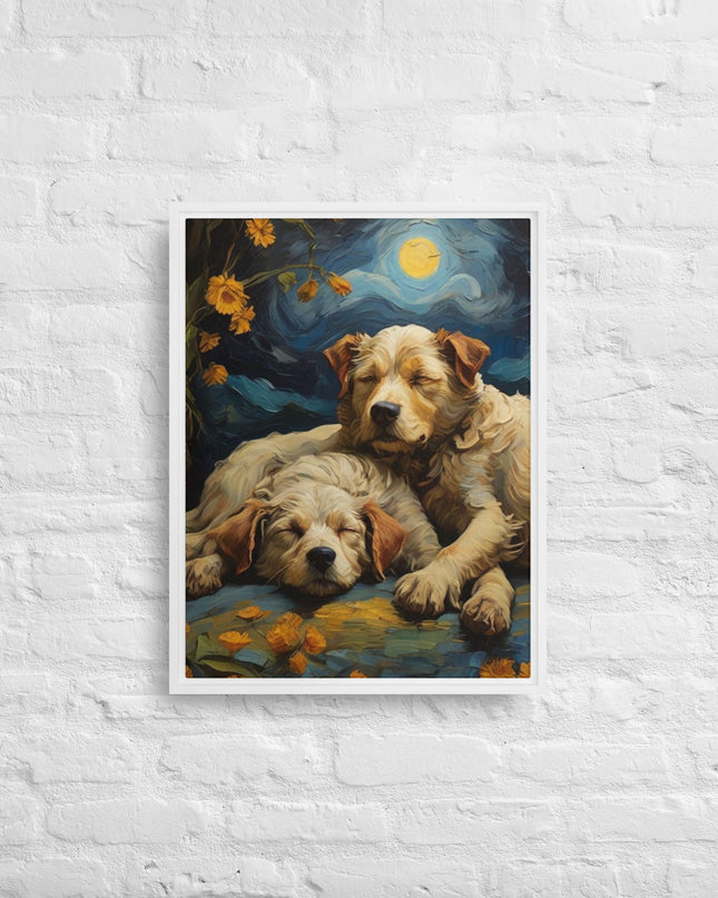 My Best Friends - Digital Art - Framed canvas - FREE SHIPPING