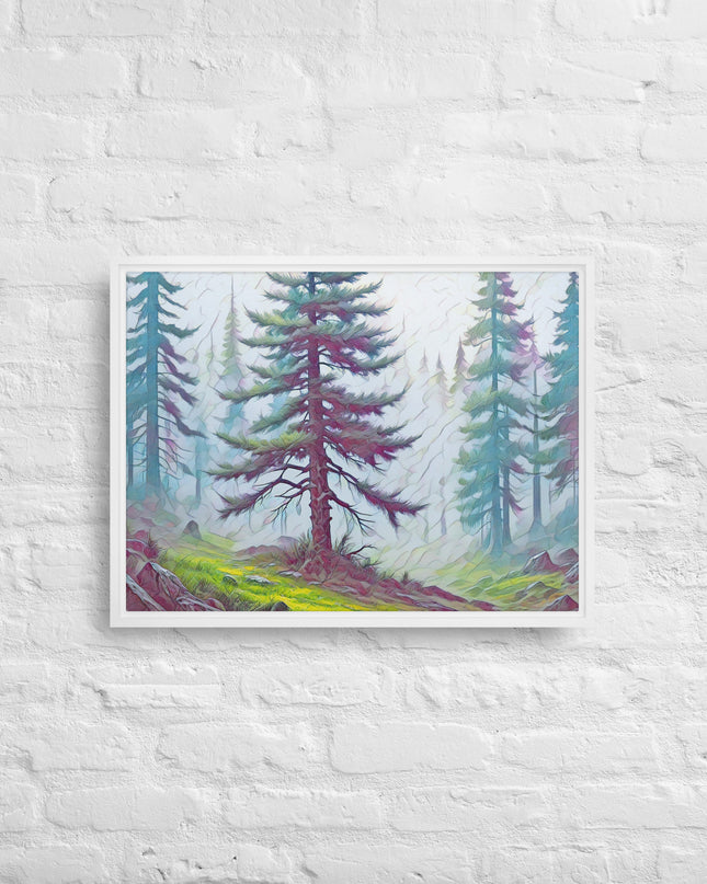 Into the Oregon Woods - Digital Art - Framed canvas - FREE SHIPPING