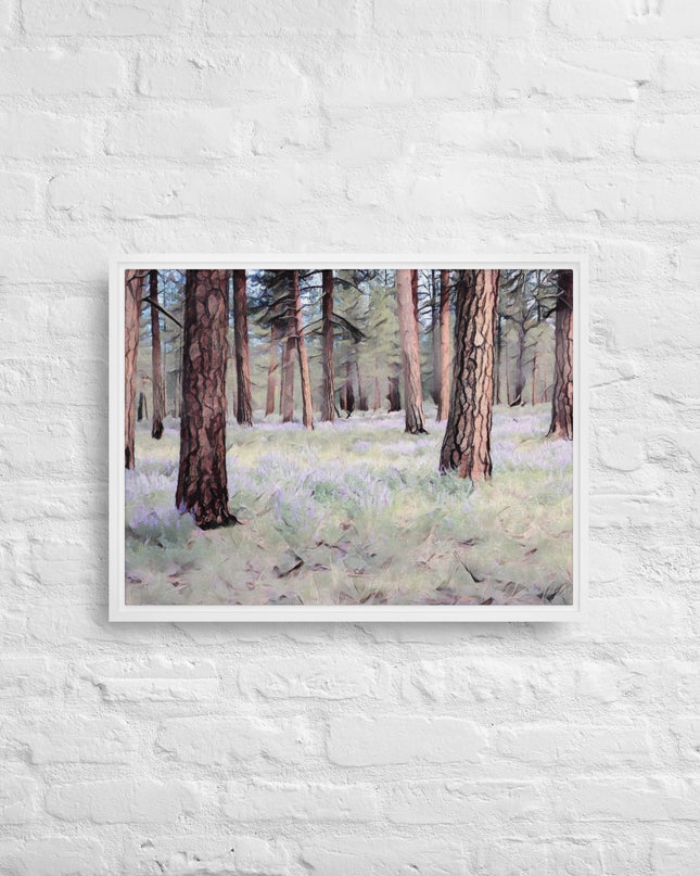 Central Oregon Forest - Digital Art - Framed canvas - FREE SHIPPING
