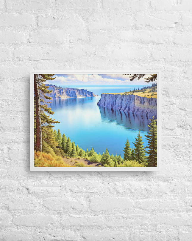 Oregon Calling - Digital Art - Framed canvas - FREE SHIPPING