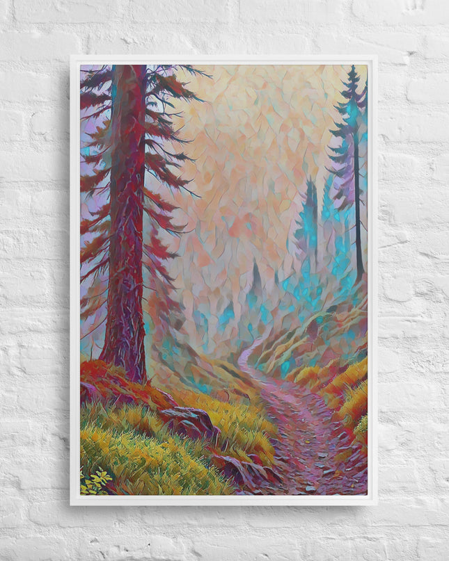 Oregon Backtrail - Digital Art - Framed canvas - FREE SHIPPING