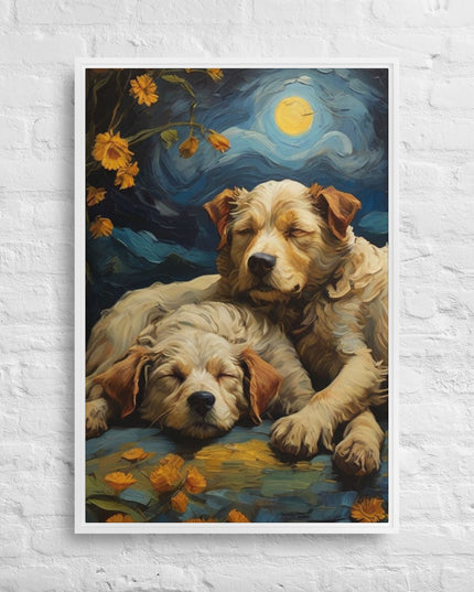 My Best Friends - Digital Art - Framed canvas - FREE SHIPPING