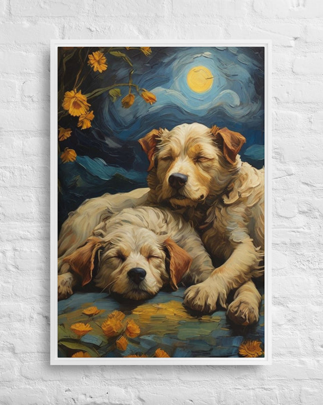 My Best Friends - Digital Art - Framed canvas - FREE SHIPPING