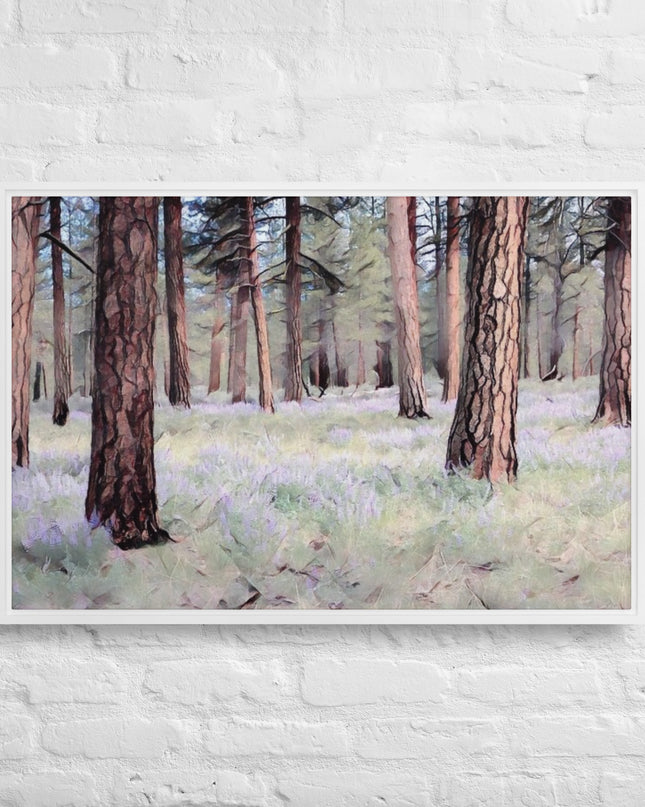 Central Oregon Forest - Digital Art - Framed canvas - FREE SHIPPING