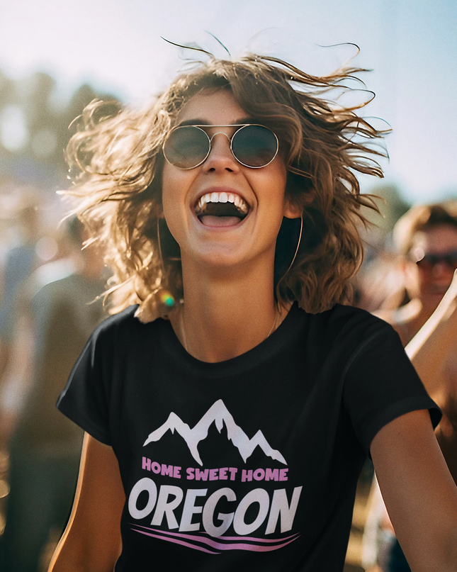 Home Sweet Home Oregon/Pink - Unisex t-shirt