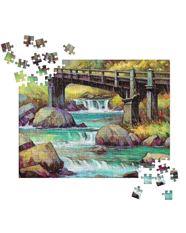 Oregon Bridge - Digital Art - Jigsaw puzzle