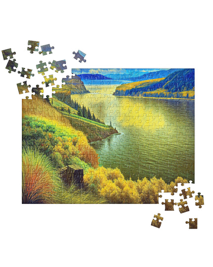 Columbia River Gorge - Digital Art - Jigsaw puzzle