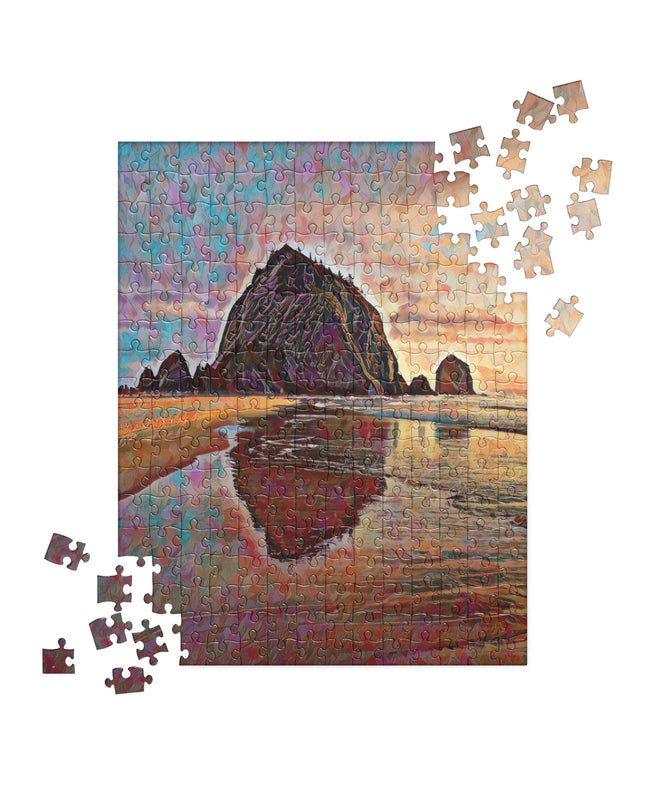 Haystack Rock - Digital Art - Jigsaw puzzle