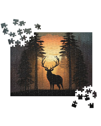 Elk at Sunset - Jigsaw puzzle
