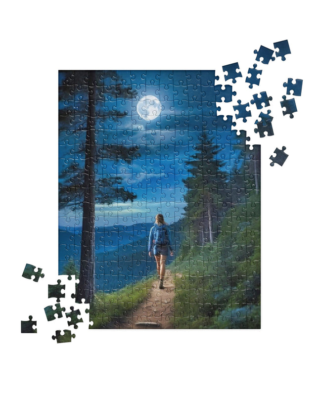 Oregon Full Moon Hiking - Jigsaw puzzle