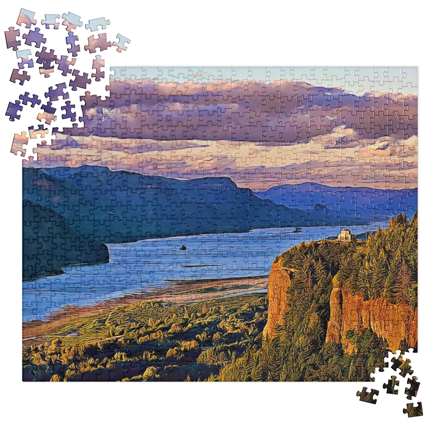Columbia River Gorge/2 - Digital Art - Jigsaw puzzle