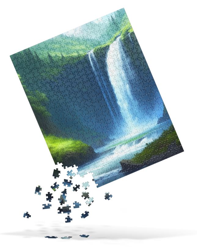 Beautiful Oregon Waterfalls - Digital Art - Jigsaw puzzle