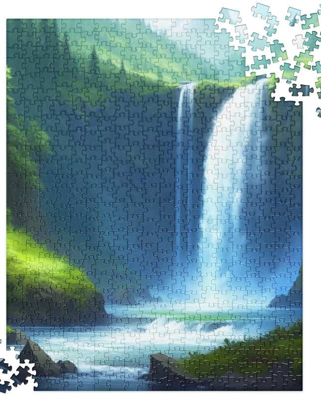 Beautiful Oregon Waterfalls - Digital Art - Jigsaw puzzle