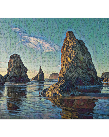 Bandon Oregon - Digital Art - Jigsaw puzzle