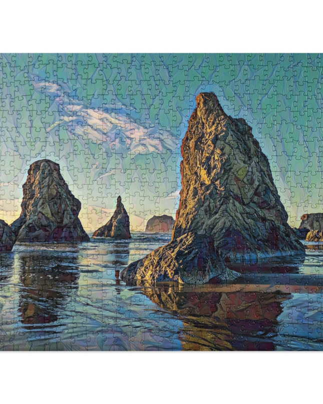 Bandon Oregon - Digital Art - Jigsaw puzzle