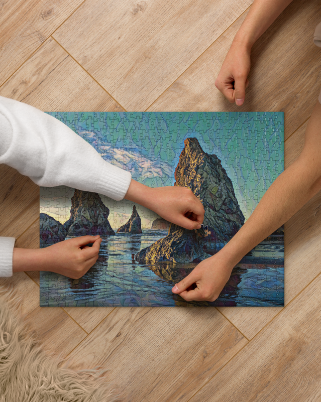 Bandon Oregon - Digital Art - Jigsaw puzzle