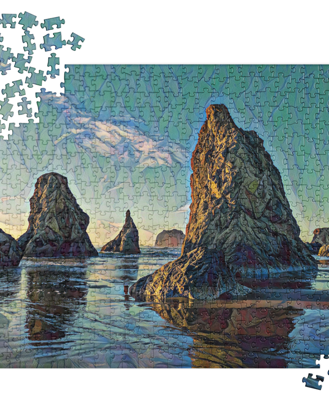 Bandon Oregon - Digital Art - Jigsaw puzzle